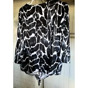 Black and White Chicos Blouse Size 2